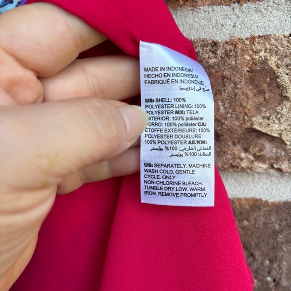 Chicos Patchwork Peplum Flutter-Sleeve Tosize 2P - Picture 9 of 9